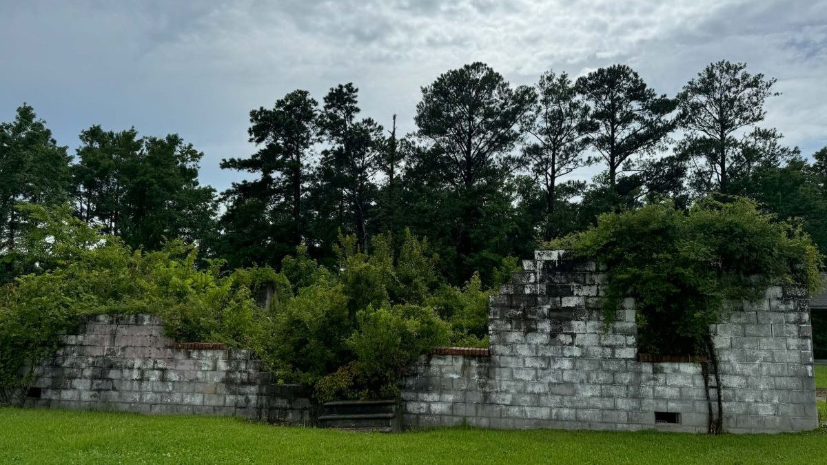 What remains of the community building in North River. Photo: North River Resiliency Project report