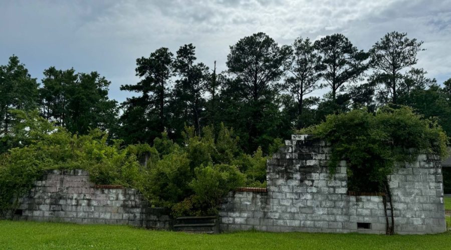 What remains of the community building in North River. Photo: North River Resiliency Project report