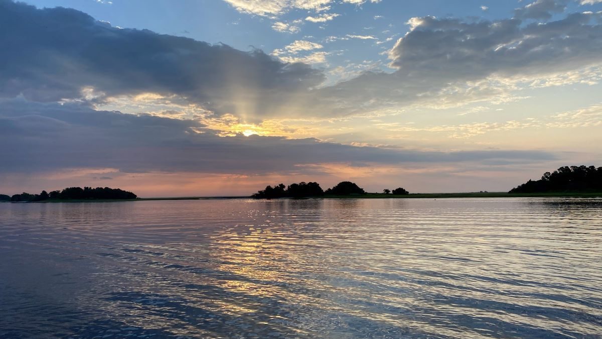 Sunrise over Masonboro Island Reserve. Photo: Elizabeth Pinnix/N.C. Coastal Reserve