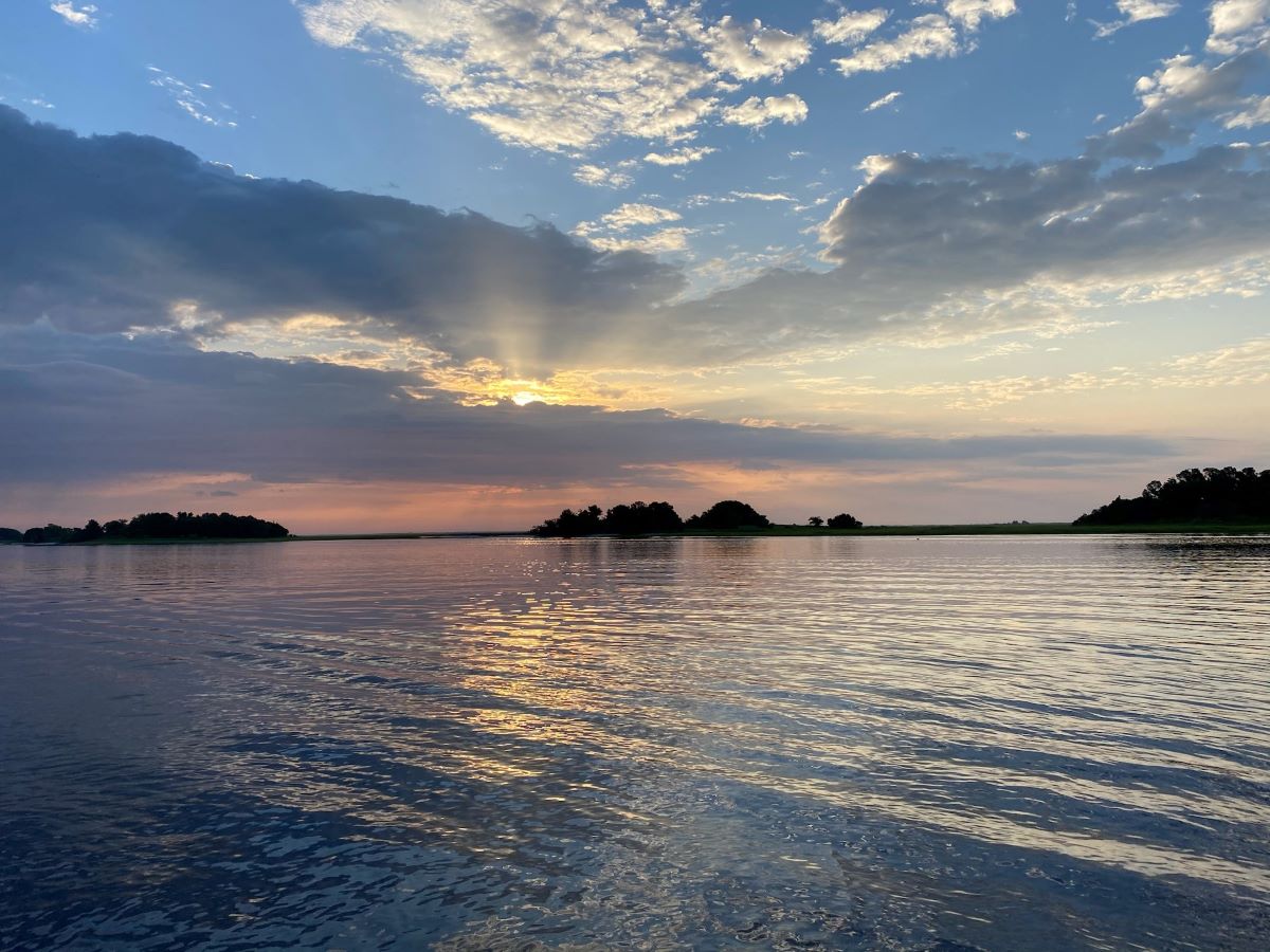 Sunrise over Masonboro Island Reserve. Photo: Elizabeth Pinnix/N.C. Coastal Reserve