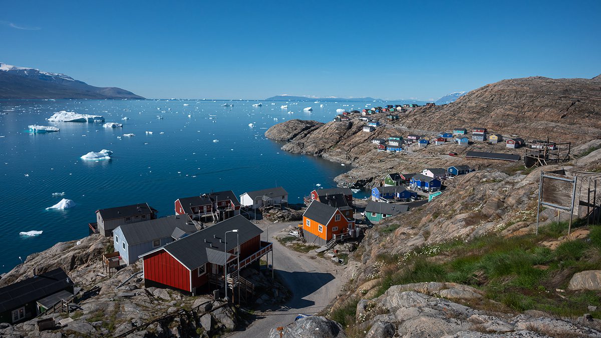 Uummannaq, Greenland, is about 350 miles north of the Arctic Circle. Photo: Kim Rormark