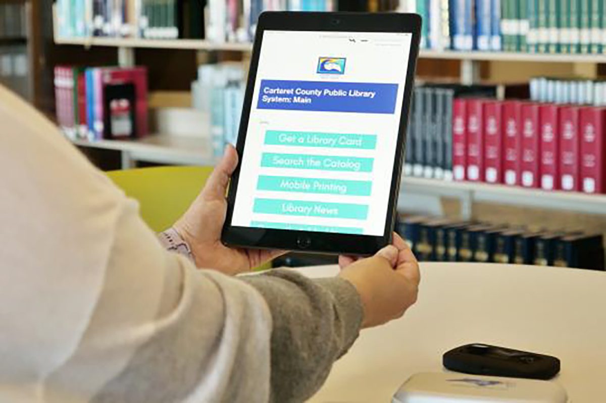 The Digital Bridges initiative is supported by $1.39 million in funding that was awarded to ECU’s College of Health and Human Performance as part of North Carolina’s first digital equity grant program. Photo: Carteret County Public Library System