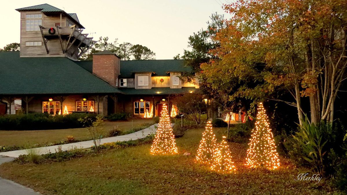 The Core Sound Museum and Heritage Center on Harkers Island is decorated for the season, and for the annual Waterfowl Weekend, this Friday-Sunday. Photo: Contributed