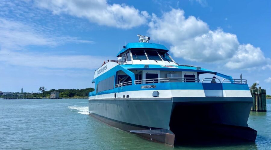 The state Ferry Division has released the 2025 schedule for all seven vehicle routes and the Ocracoke Express passenger ferry. Photo: NCDOT