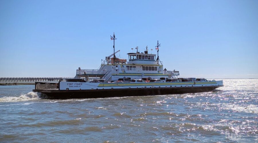 North Carolina Department of Transportation ferry, Fort Fisher. The division that oversees the ferry system has five career fairs planned along the coast. Photo: NCDOT