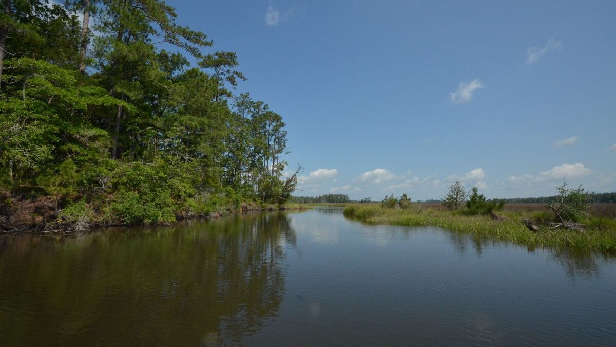 the 25-mile-long Lockwood Folly River flows through central and southern Brunswick County before emptying into the inlet. File photo