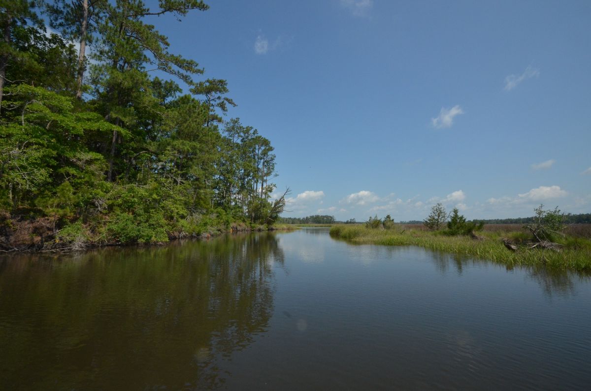 the 25-mile-long Lockwood Folly River flows through central and southern Brunswick County before emptying into the inlet. File photo