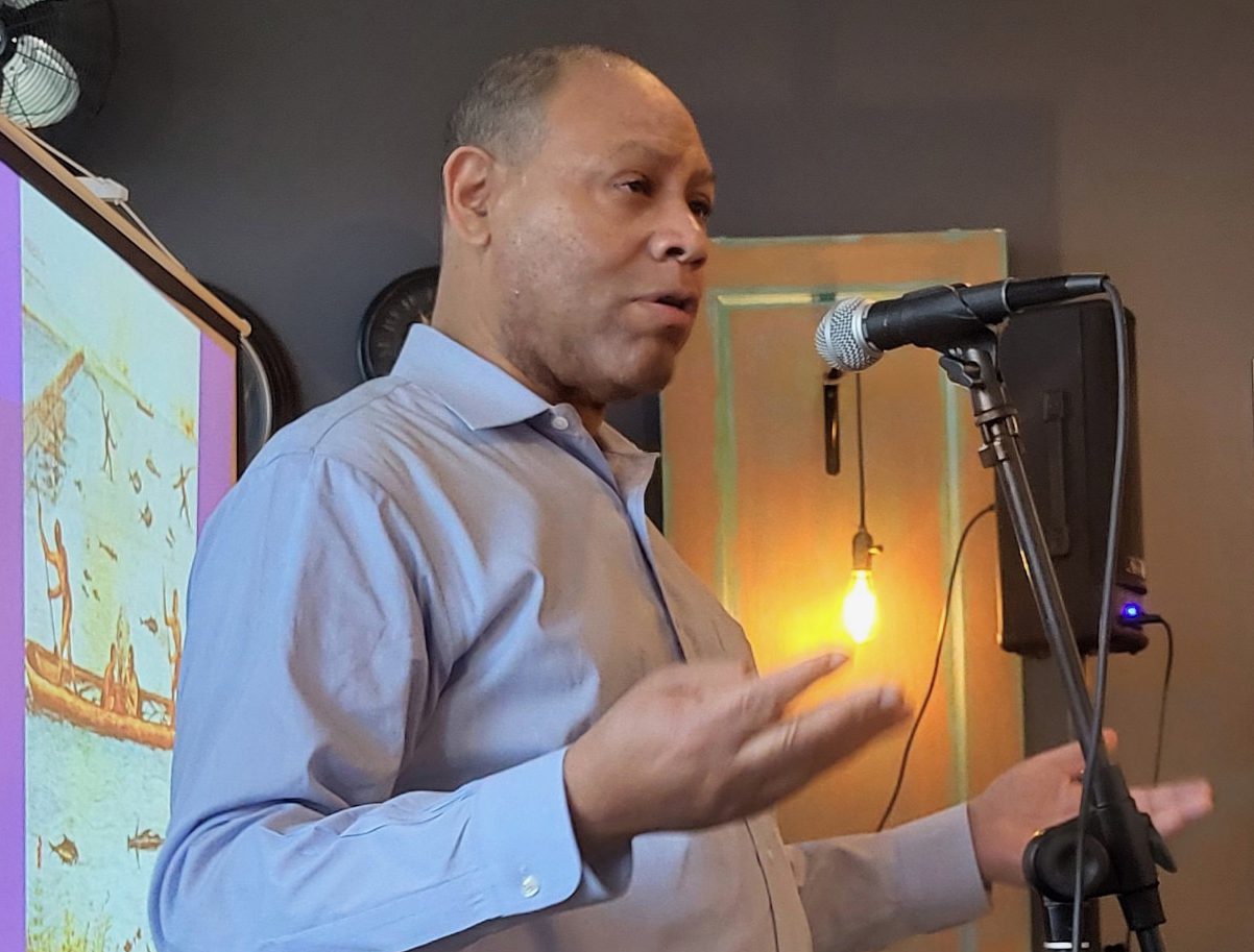 Dr. Arwin D. Smallwood speaks recently at an event in Morehead City. Photo: Coastal Carolina Riverwatch