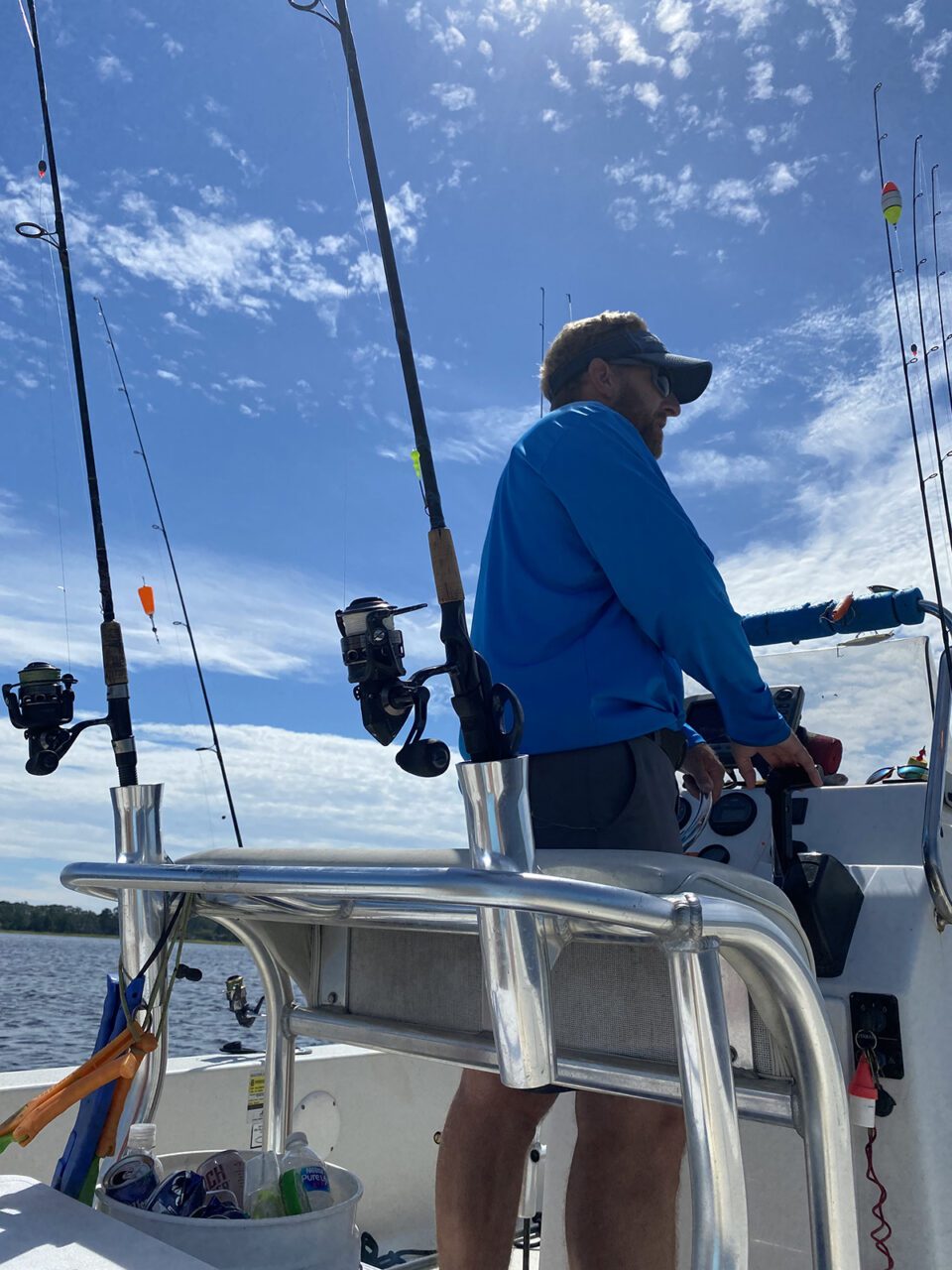 Capt. Patterson shows what a well-equipped bay boat should look like. Photo: Gordon Churchill