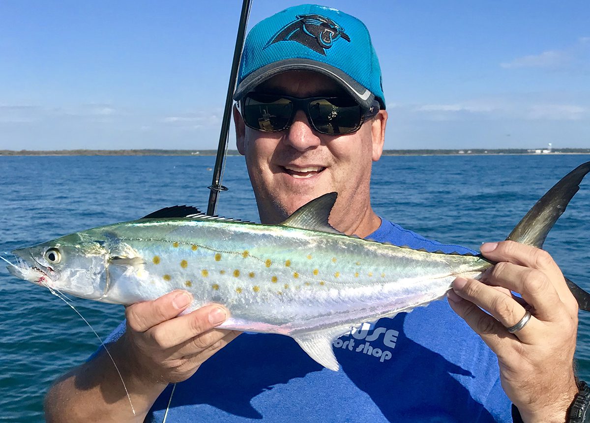 Even a relatively small Spanish mackerel like this one can leave you with an empty line if you are not properly prepared. Photo: Gordon Churchill