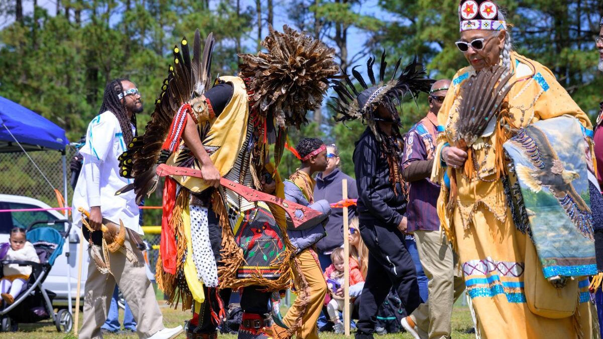 Attendees of the 2024 Roanoke Island American Indian Festival Powwow. Photo: Biff Jennings, courtesy Algonquian Indians of North Carolina, Inc.