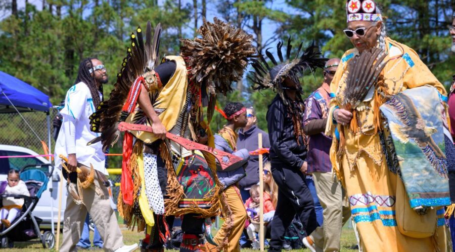 Attendees of the 2024 Roanoke Island American Indian Festival Powwow. Photo: Biff Jennings, courtesy Algonquian Indians of North Carolina, Inc.