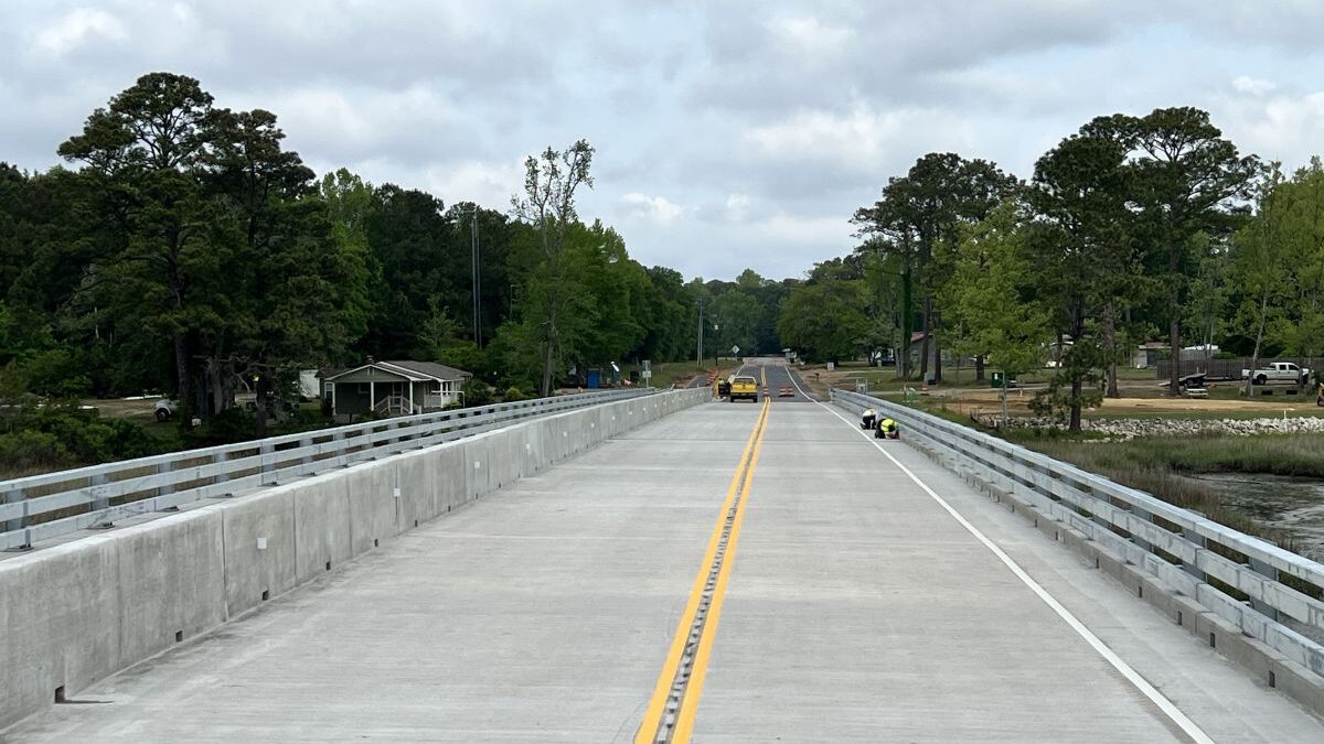 The new Calabash River bridge opened late Thursday afternoon. Photo: NCDOT