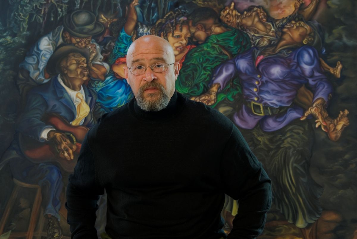 Washington, D.C.-based painter, Rik Freeman. Photo, courtesy of the artist