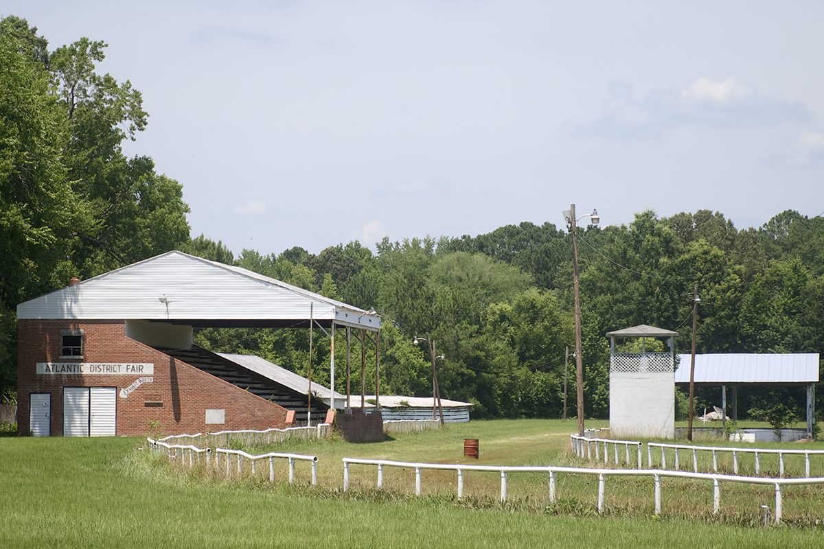 Built in the 1950s, the Atlantic District Fairgrounds grandstand could seat 500. Photo: Kip Tabb