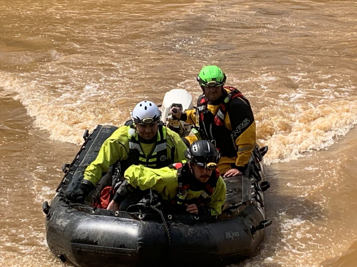 Members of the Crystal Coast Water Rescue Team serving in Western North Carolina during Hurricane Helene. Photo: Courtesy, Morehead City