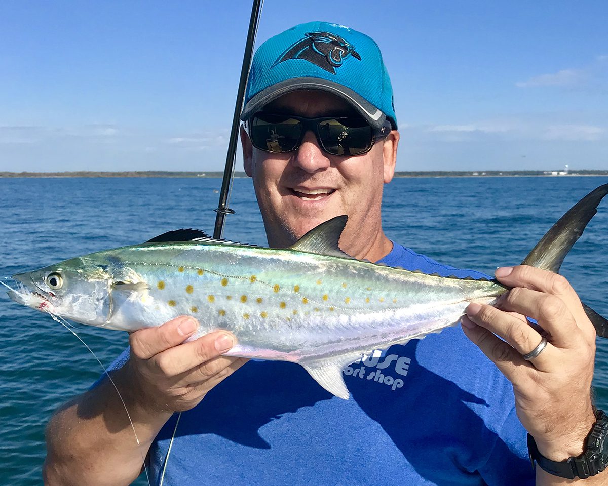 A typically sized, early morning mack caught while fly fishing. Photo: Gordon Churchill