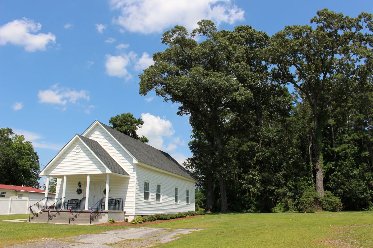 Spring Branch Church, formerly the Spring Branch Pentecostal Fire-Baptized Holiness Church, which A. R. Ammons attended with his family as a child. Photo: Jonathan Pattishall
