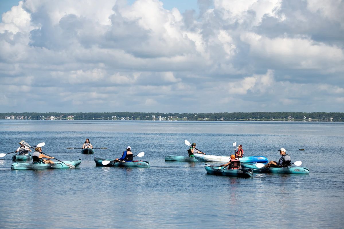 N.C. Aquarium at Pine Knoll Shores offers a range of programs throughout the summer, including kayaking. Photo: N.C. Aquariums