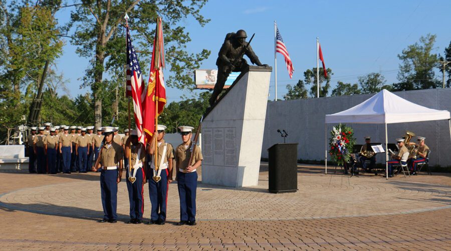 The National Montford Point Marine Association's annual Montford Point Marines Day Ceremony is set for 8 a.m. Friday at the memorial in Lejeune Memorial Gardens, Montford Landing Road. Photo: City of Jacksonville