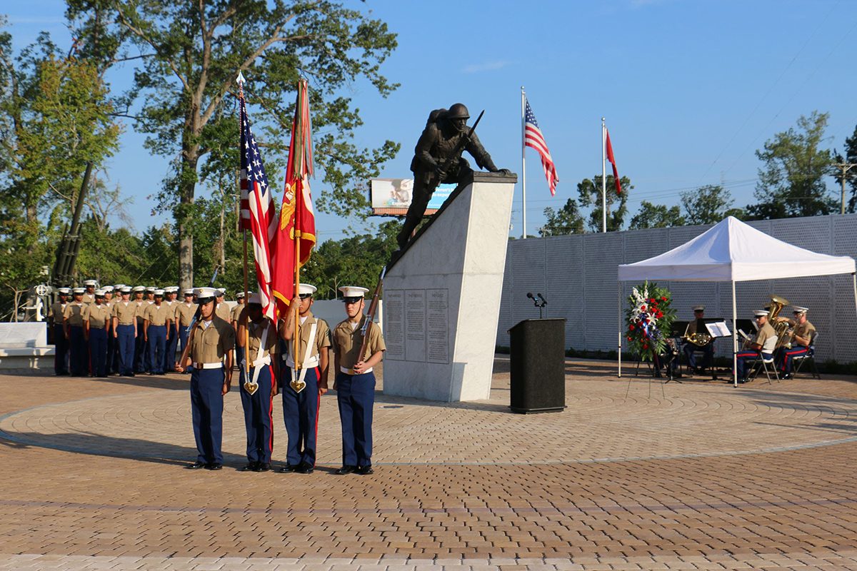 The National Montford Point Marine Association's annual Montford Point Marines Day Ceremony is set for 8 a.m. Friday at the memorial in Lejeune Memorial Gardens, Montford Landing Road. Photo: City of Jacksonville