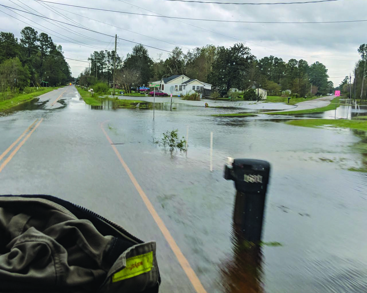Flooding in Leland is shown in this photo from a July 2024 "Resilient Routes Report" prepared for the town by engineering and consulting firm Moffatt and Nichol
