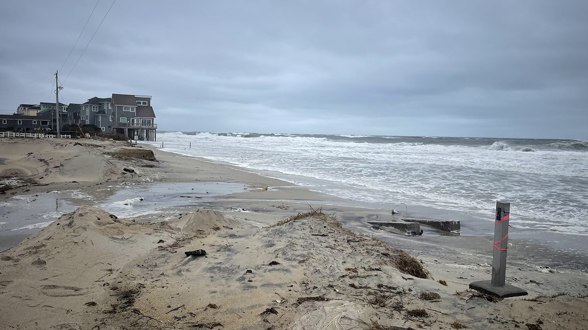 A recent view of Buxton Beach, where a Corps of Engineers contractor is set to begin the second phase of cleanup. Photo: Corps