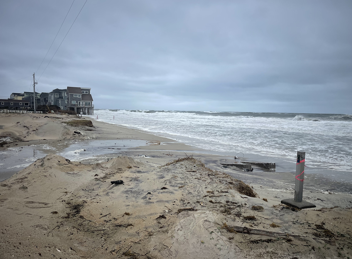 A recent view of Buxton Beach, where a Corps of Engineers contractor is set to begin the second phase of cleanup. Photo: Corps