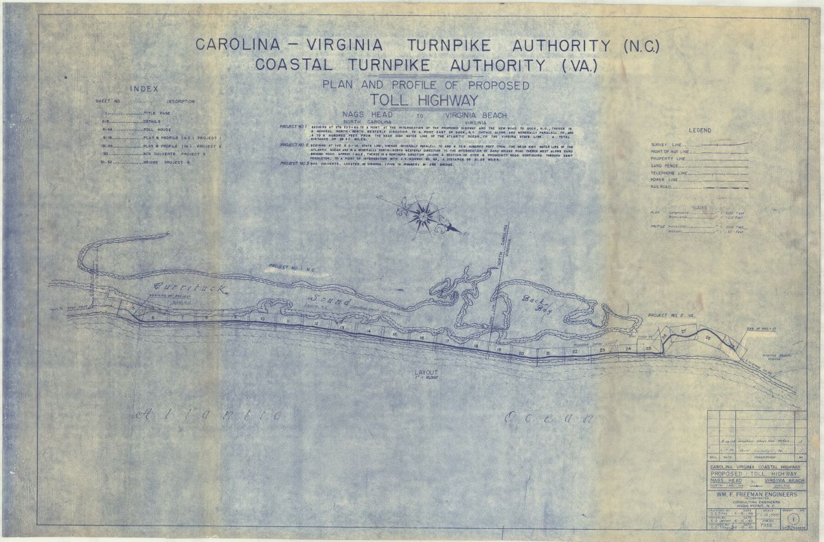 Plans show the entire length of the proposed turnpike. Photo courtesy, Frederick Law Olmsted National Historic Site