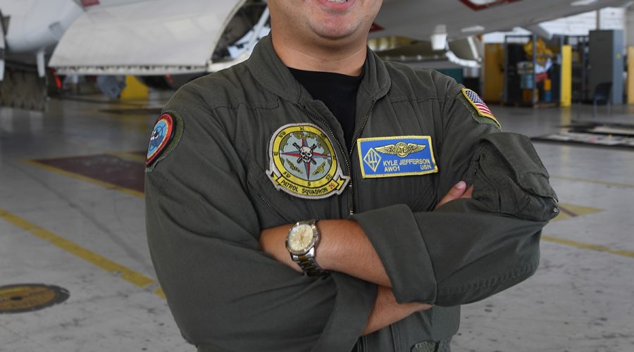 Petty Officer 1st Class Kyle Jefferson, a native of Jacksonville, North Carolina, serves the U.S. Navy assigned to Patrol Squadron (VP) 26. Photo: Mass Communication Specialist 2nd Class Andrew Hanchar