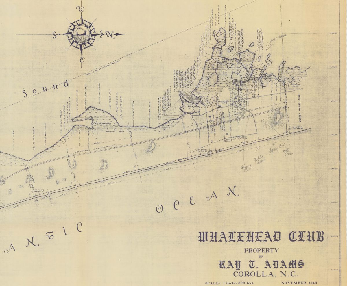 Development plans for the Whalehead Club. Photo courtesy, Frederick Law Olmsted National Historic Site