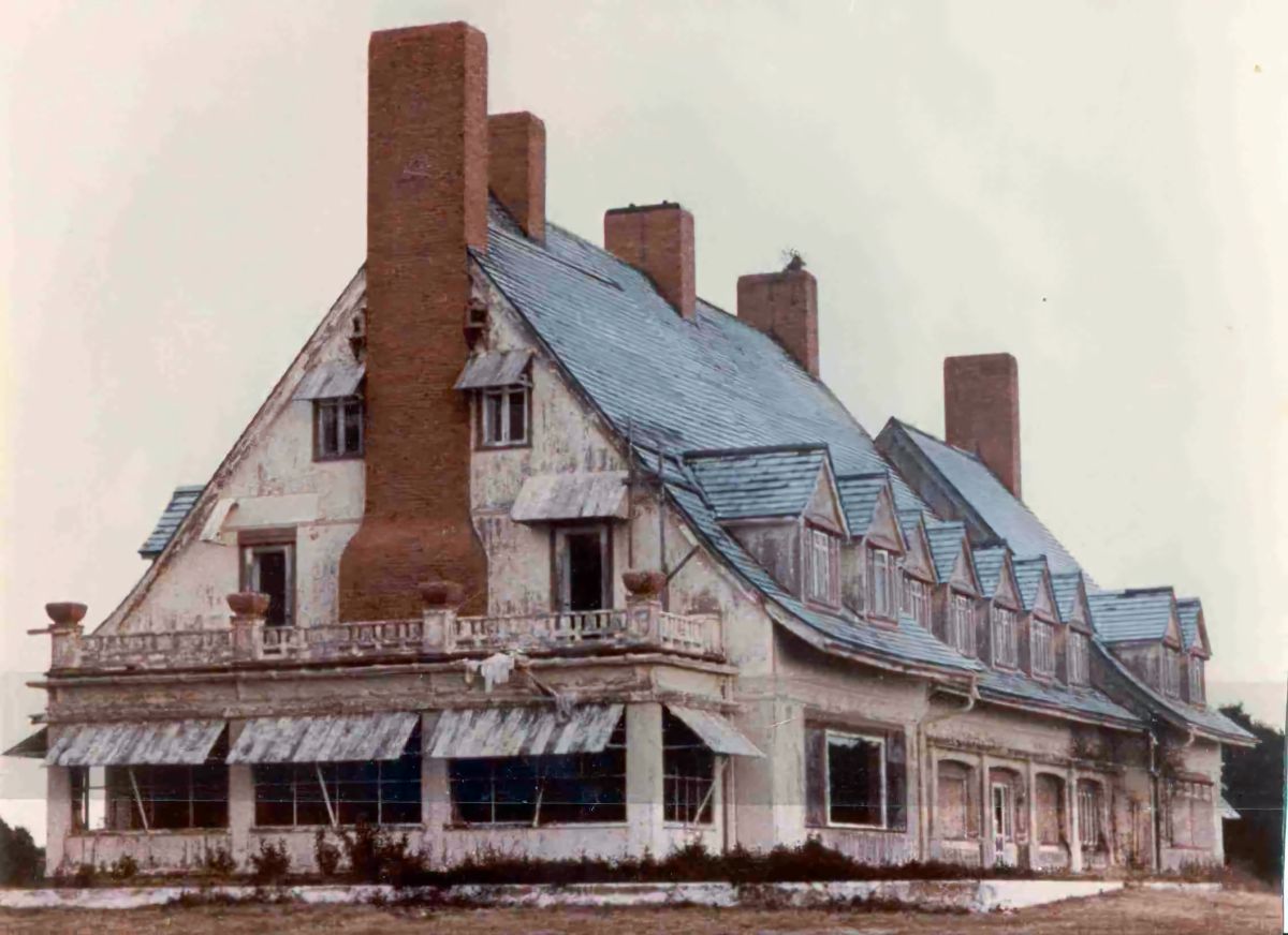 The Whalehead Club in Corolla as it looked when Currituck County purchased it in 1992. Photo courtesy Currituck County Department of Travel and Tourism