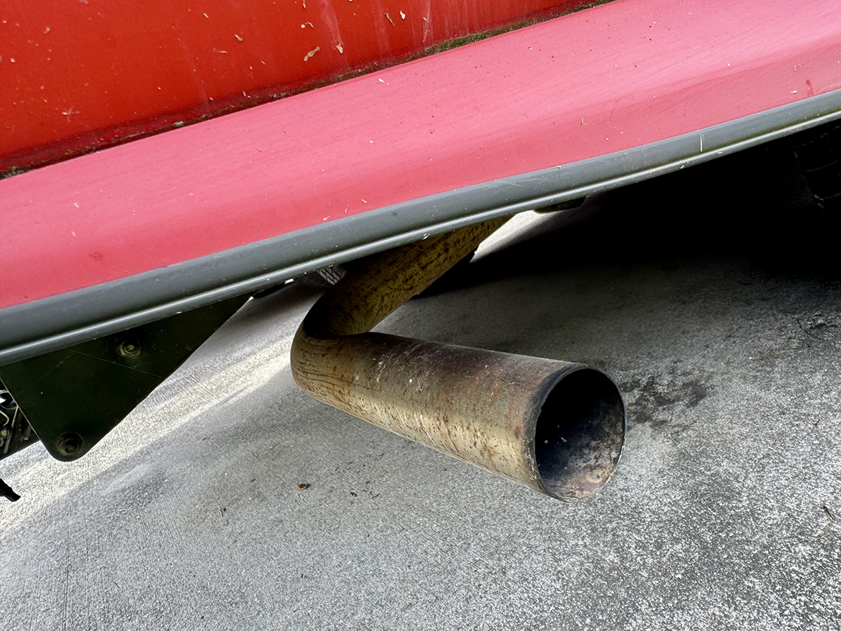 A gas vehicle tailpipe. File photo
