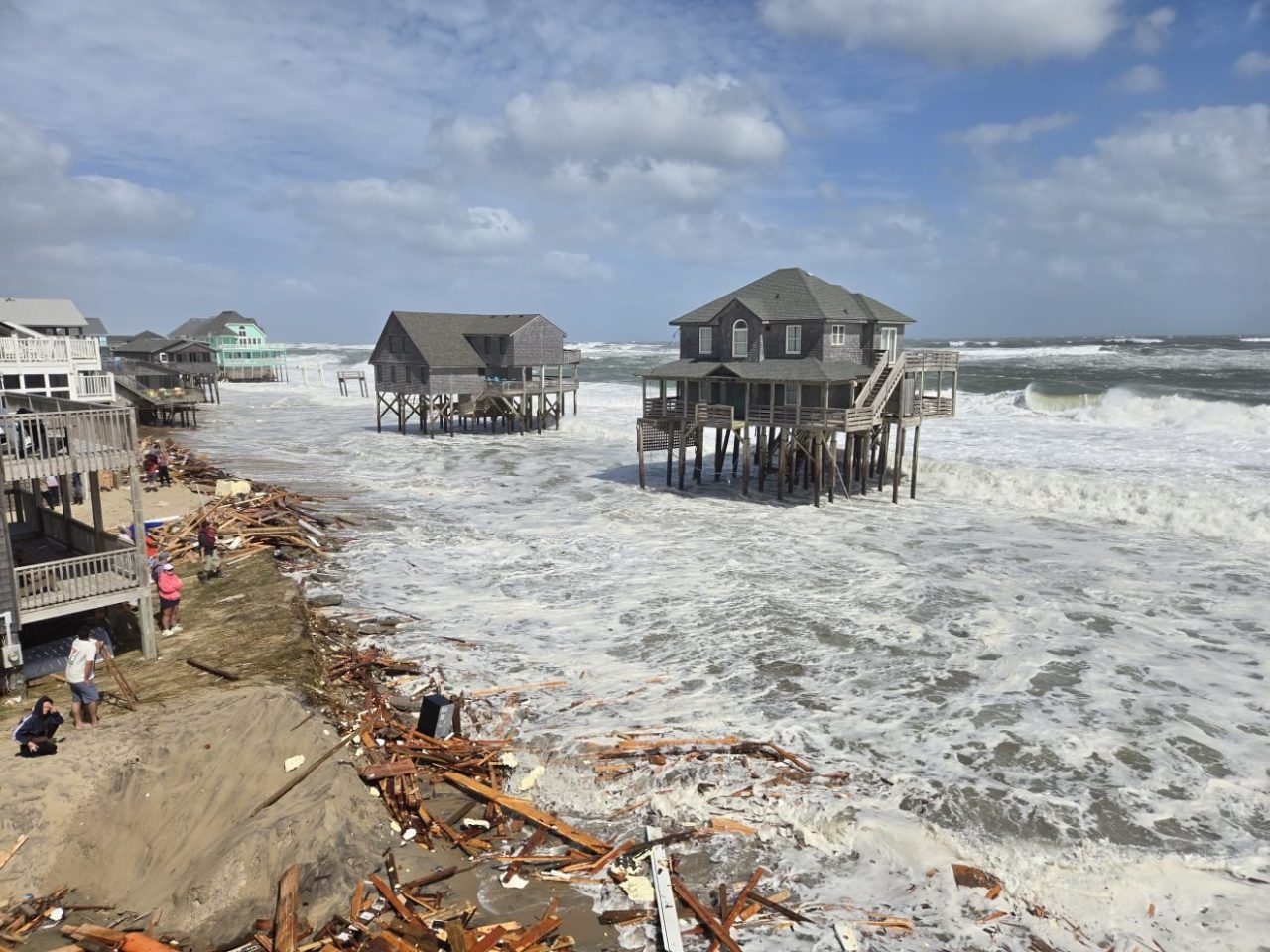 The Buxton oceanfront as it appeared Wednesday afternoon. Photo: Don Bowers/Island Free Press