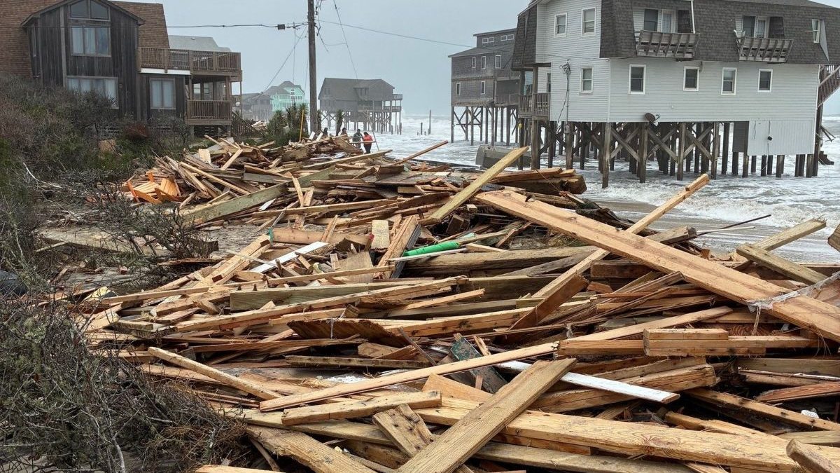 Dare County's debris removal contractor will begin work Wednesday ahead of the bad weather forecast for this weekend. Photo: Dare County