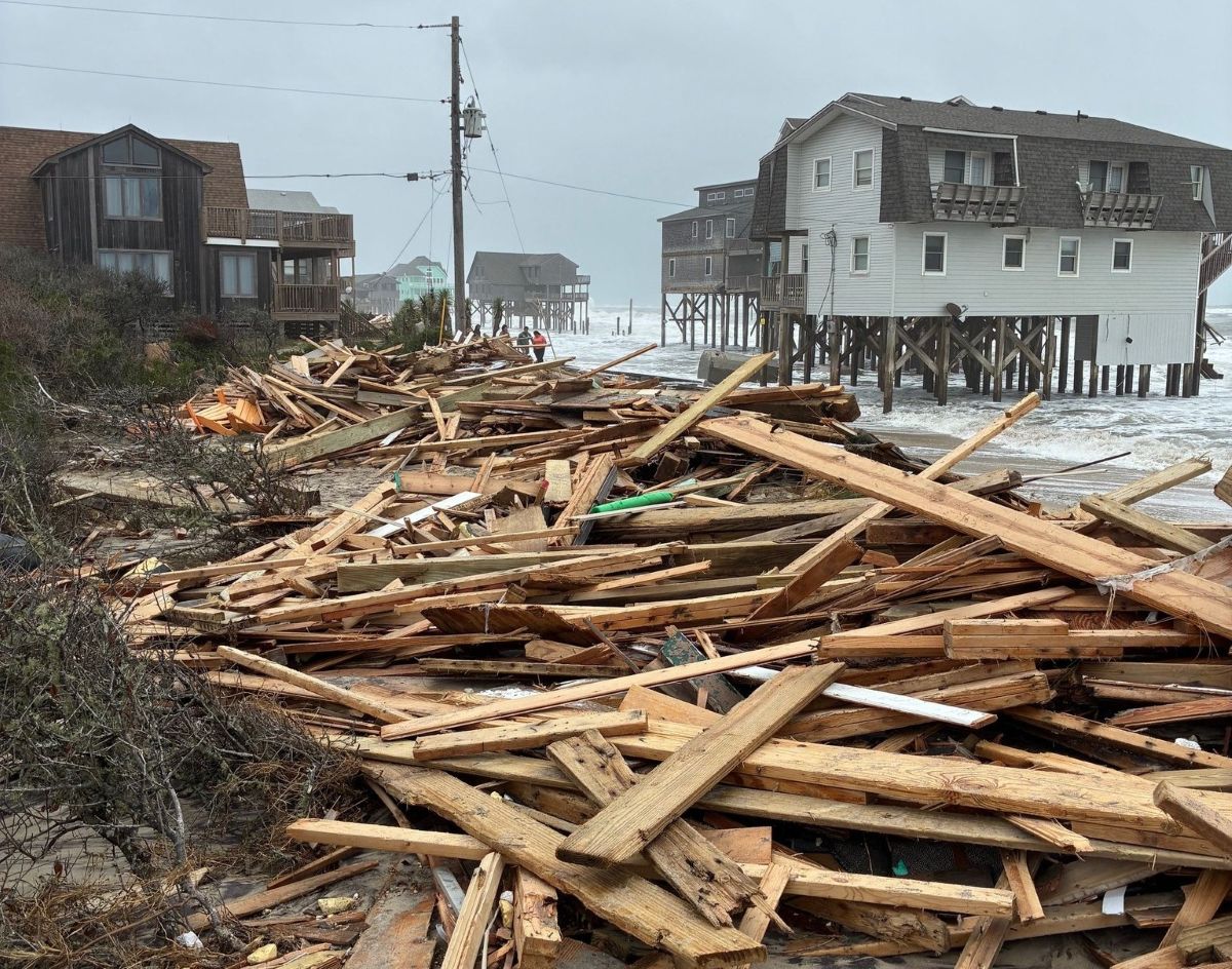 Dare County's debris removal contractor will begin work Wednesday ahead of the bad weather forecast for this weekend. Photo: Dare County