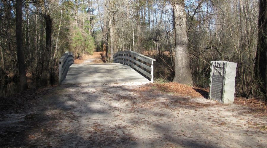 Moores Creek Bridge at Moores Creek National Battlefield in Pender County, the site of the first decisive Patriot Victory of the American Revolution. Photo: National Park Service