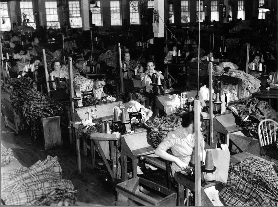 Morehead City Garment Co., Morehead City,1942. Photo courtesy, State Archives of North Carolina