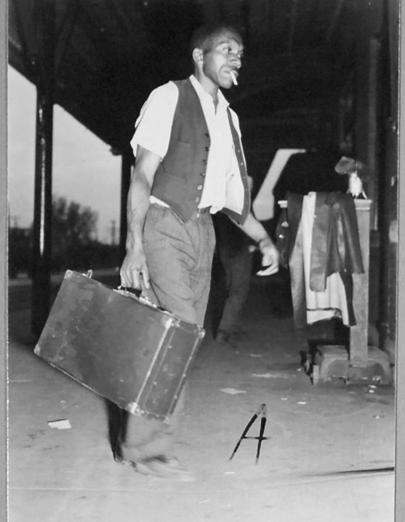 A porter at the A&NC’s depot in either Morehead City or New Bern, N.C., 1942. Courtesy, State Archives of North Carolina.