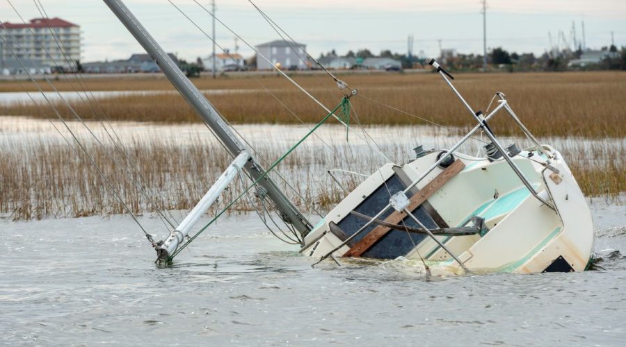 Abandoned Derelict Vessel in Beaufort. Photo: Stacey Nedrow-Wigmore/BoatUS Foundation