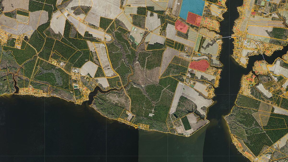 Historic Bath Foundation believes the 1,768-acre tract at the center of this image and known as Archbell Point near Bath contains remnants of Native American and early colonial inhabitants. Photo: Beaufort County GIS