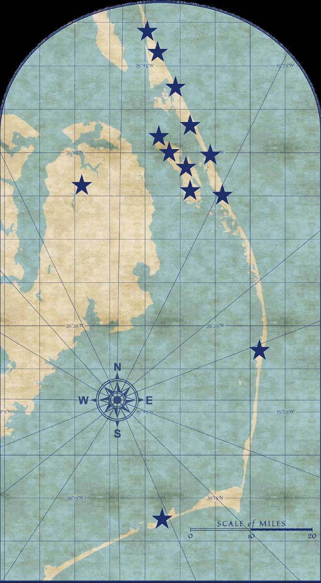 Map of Dare A250 Passport Program locations, courtesy of the county.