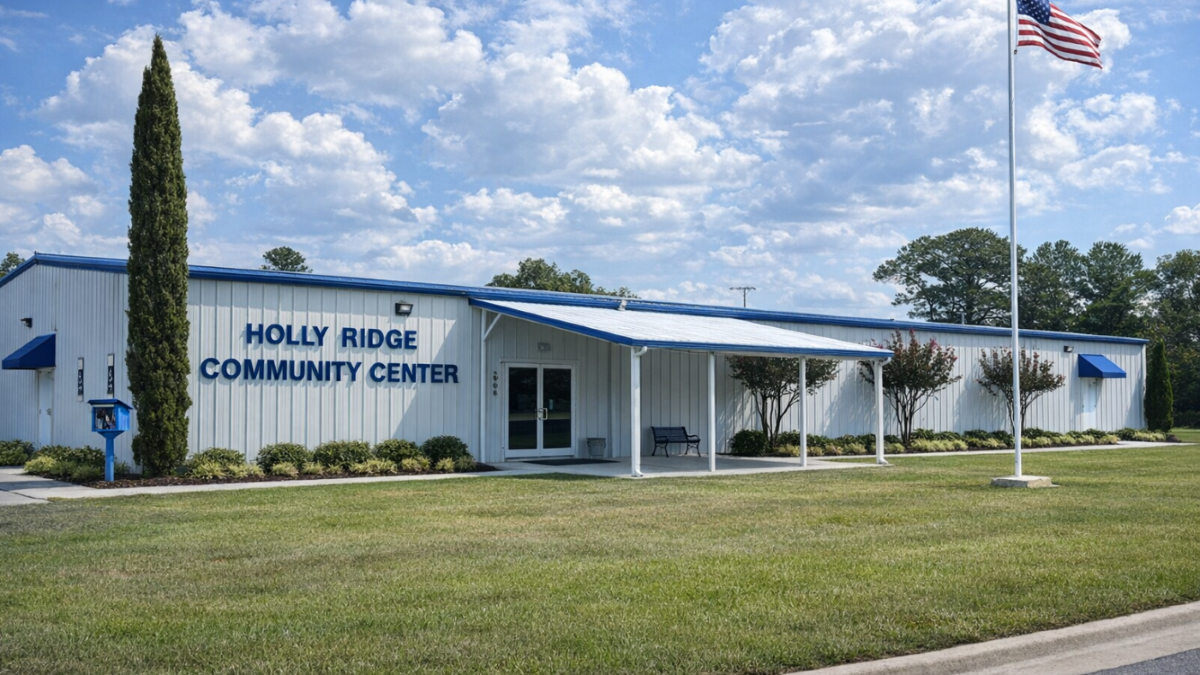 The hearing will be held in person at the Holly Ridge Community Center in Onslow County and by web conference. Photo: NCDEQ