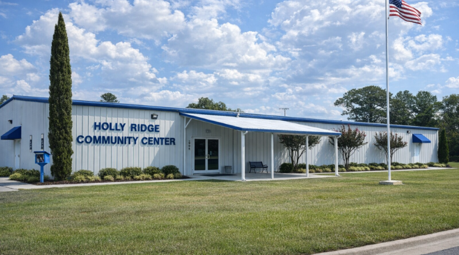 The hearing will be held in person at the Holly Ridge Community Center in Onslow County and by web conference. Photo: NCDEQ