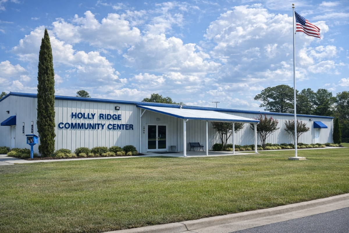 The hearing will be held in person at the Holly Ridge Community Center in Onslow County and by web conference. Photo: NCDEQ