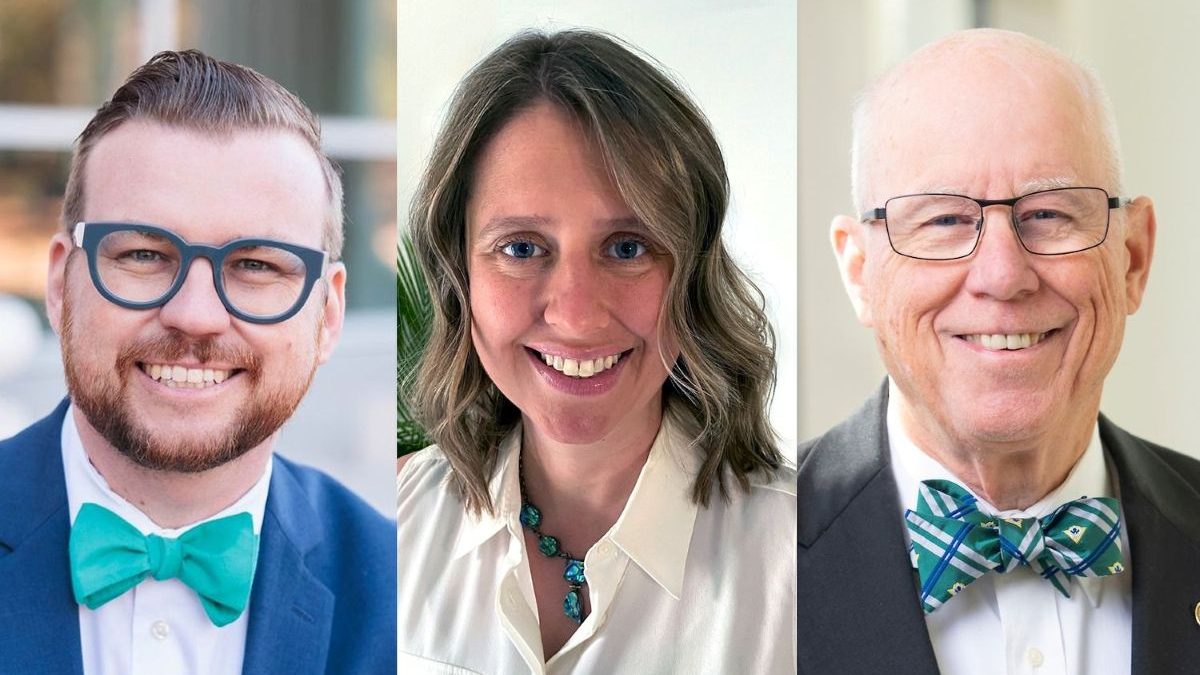 The newest recipients of UNCW's Alumni Association Distinguished Awards, are, from right, Trevor Todd 2016, Kerri Allen 2011, Edward A. “Ed” Sundy Jr. 1973. Collage: UNCW