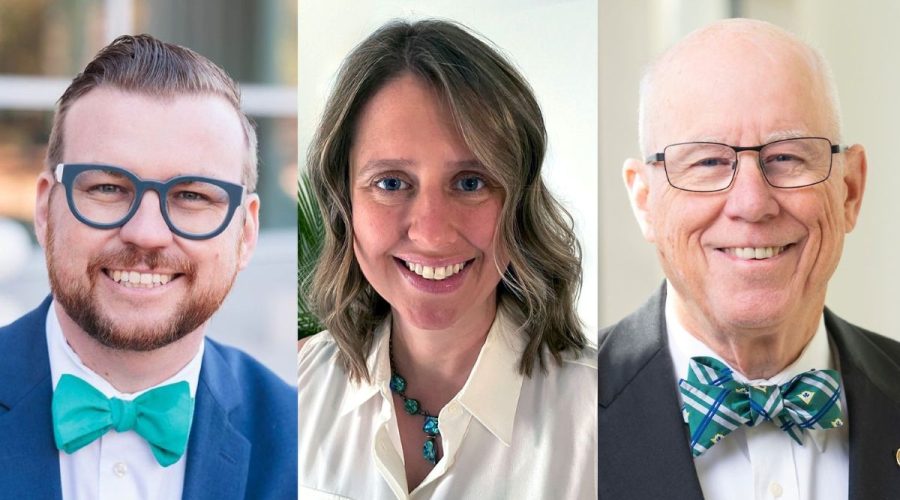 The newest recipients of UNCW's Alumni Association Distinguished Awards, are, from right, Trevor Todd 2016, Kerri Allen 2011, Edward A. “Ed” Sundy Jr. 1973. Collage: UNCW