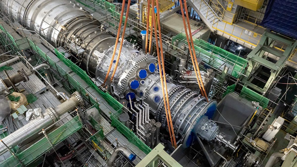 Sector leader during February, Doosan developed and manufactured this 380-megawatt turbine model. Photo: Doosan