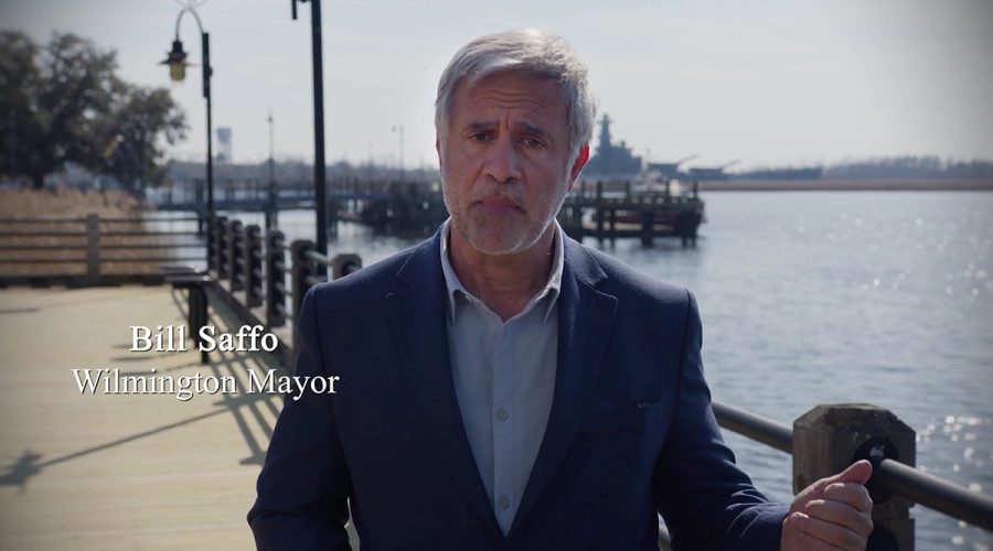 "Today, this vital resource is under threat from growing, water-hungry communities upstream," says Wilmington Mayor Bill Saffo in a video message urging the public to speak out against Fuquay-Varina's effort to permanently transfer 6.17 million gallons a day from the Cape Fear River, which is Saffo's backdrop in the video and the primary drinking water source for more than a half a million people in the Wilmington region.