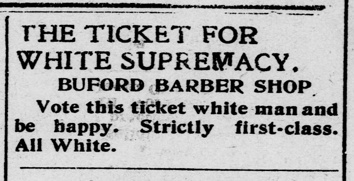 Advertisement from The Charlotte News (Charlotte, N.C.), 5 April 1900
